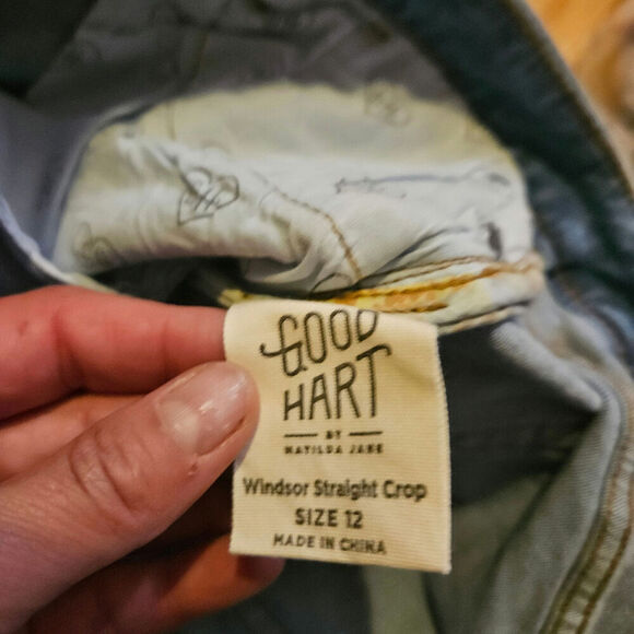 Good Hart Vintage-Inspired Wide Leg Jeans Size 12 - Picture 6 of 7